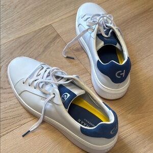 Cole Haan White and Blue Sneakers